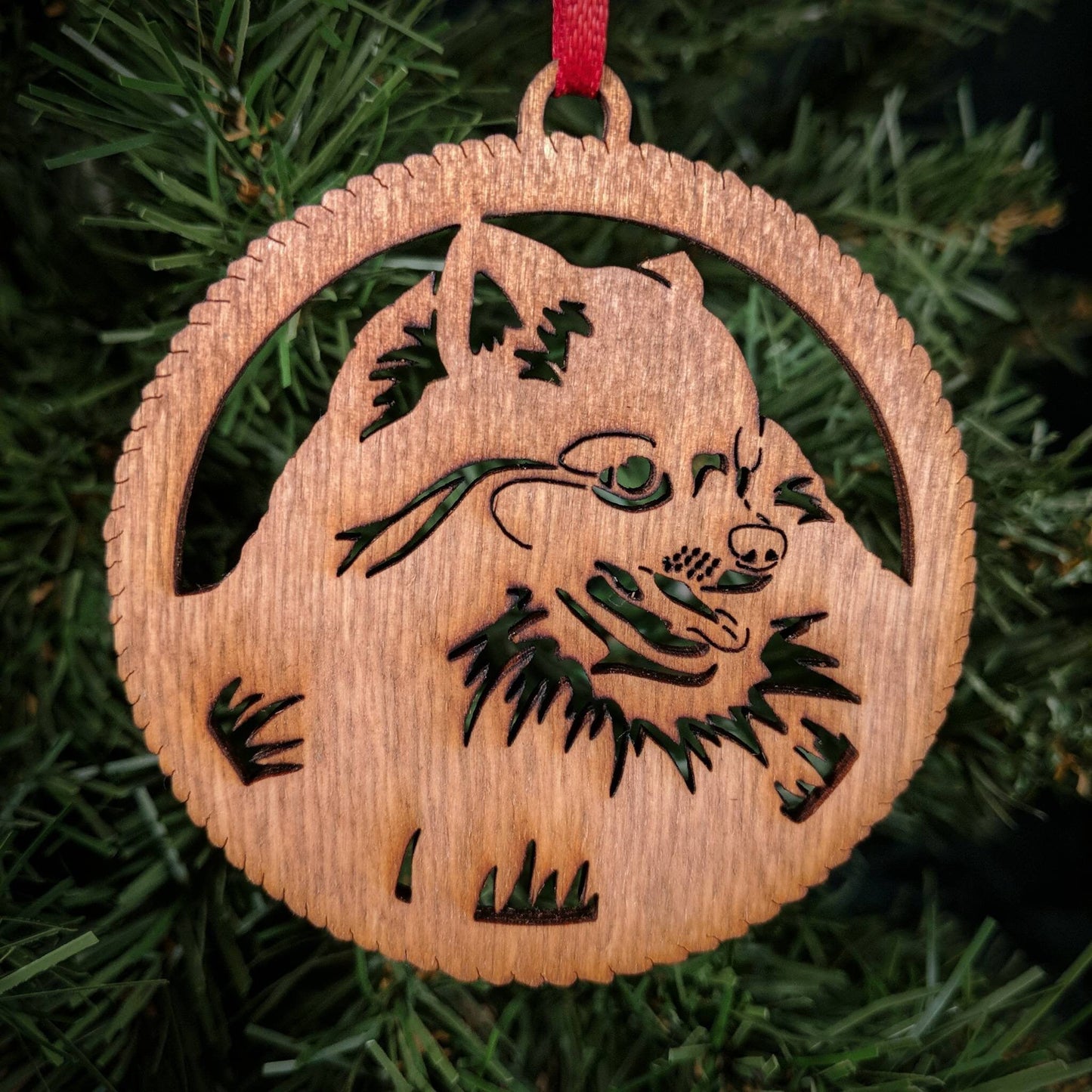 Pomeranian Christmas Ornament