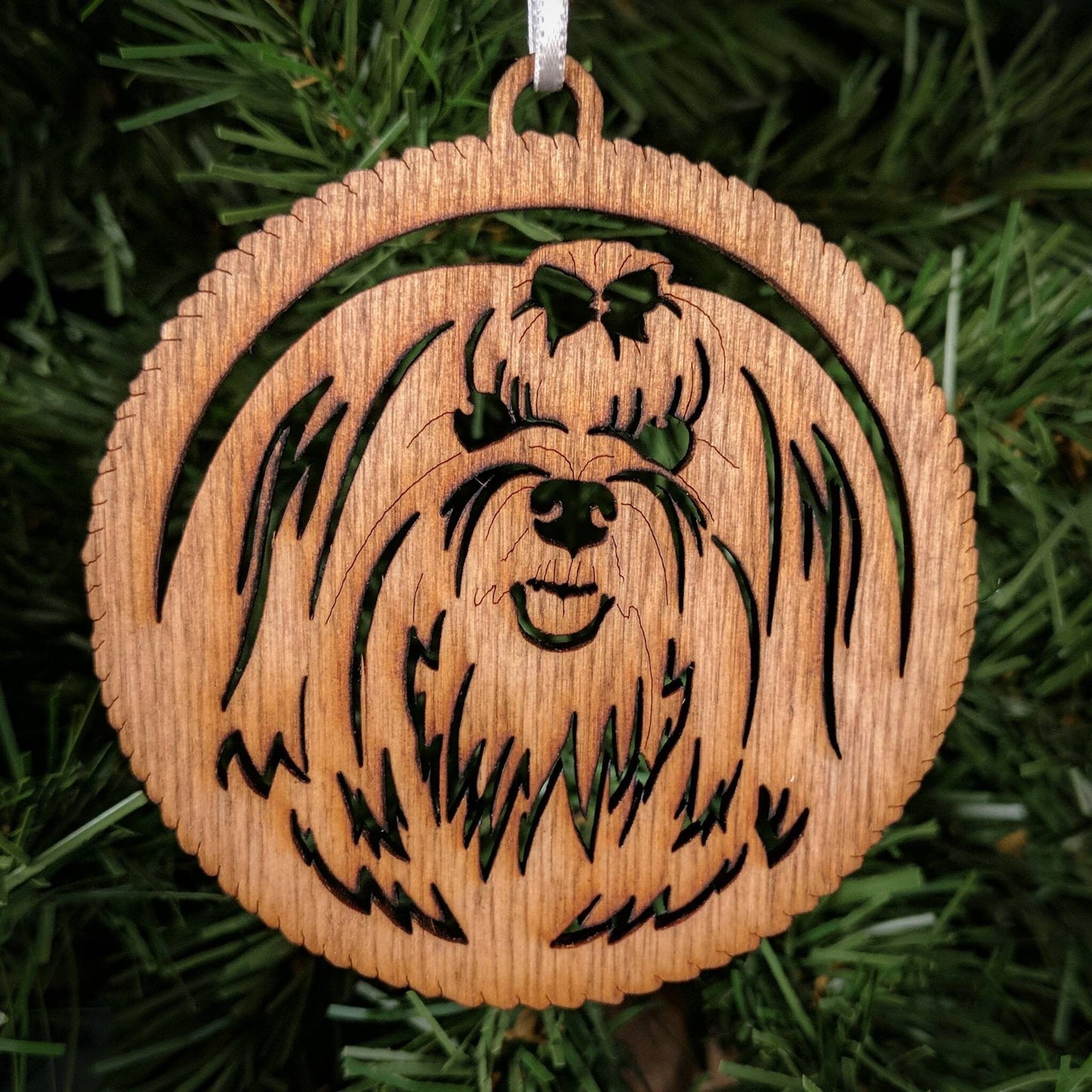 Maltese Dog Christmas Ornament
