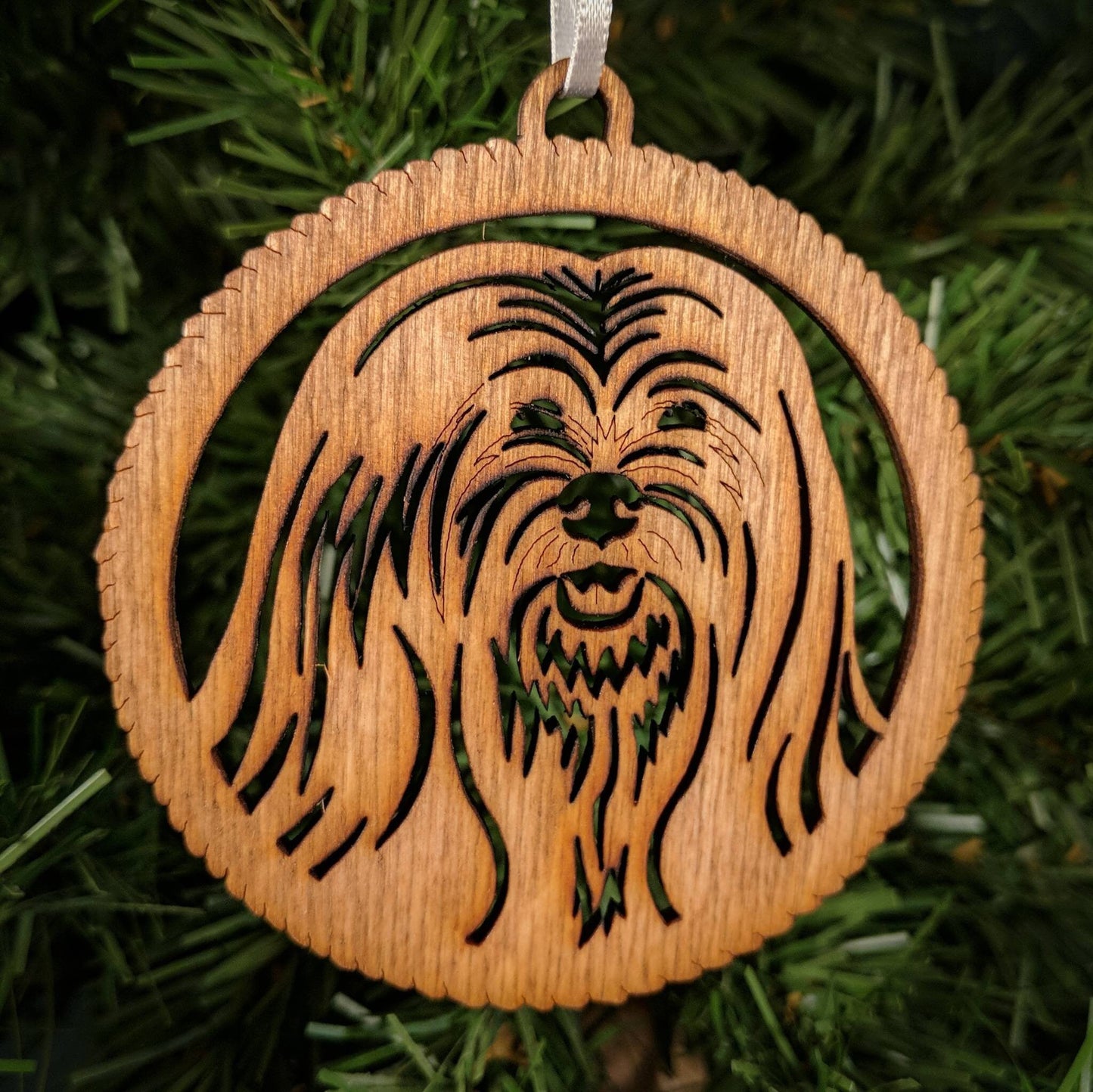 Lhasa Apso Christmas Ornament