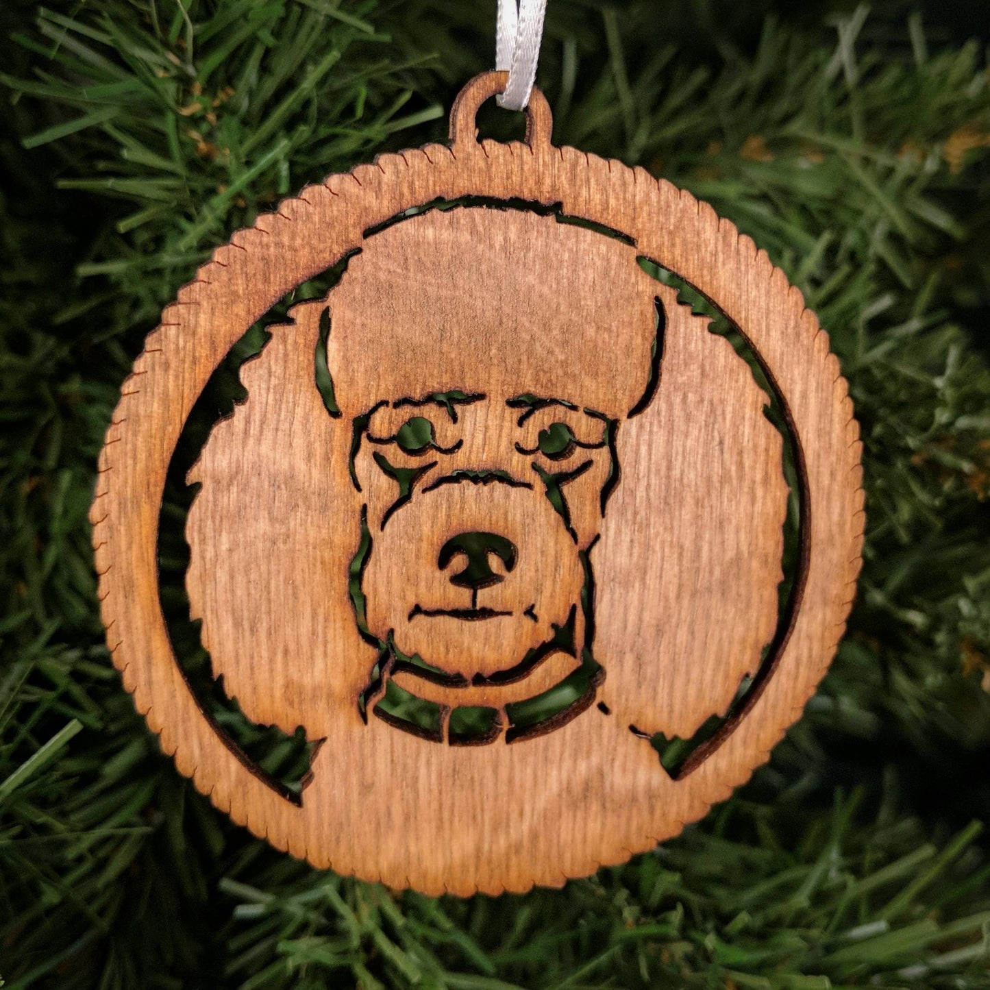 Poodle Christmas Ornament