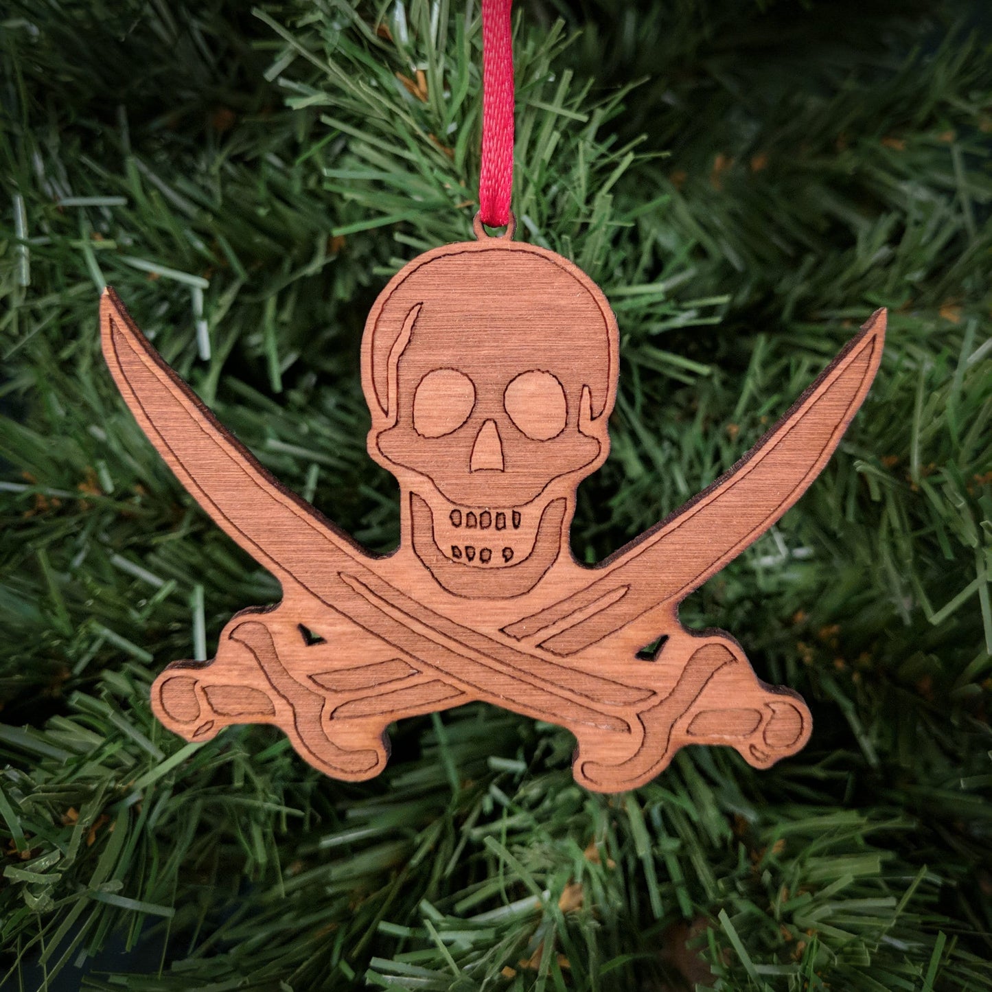 Jolly Roger Pirate Christmas Ornament