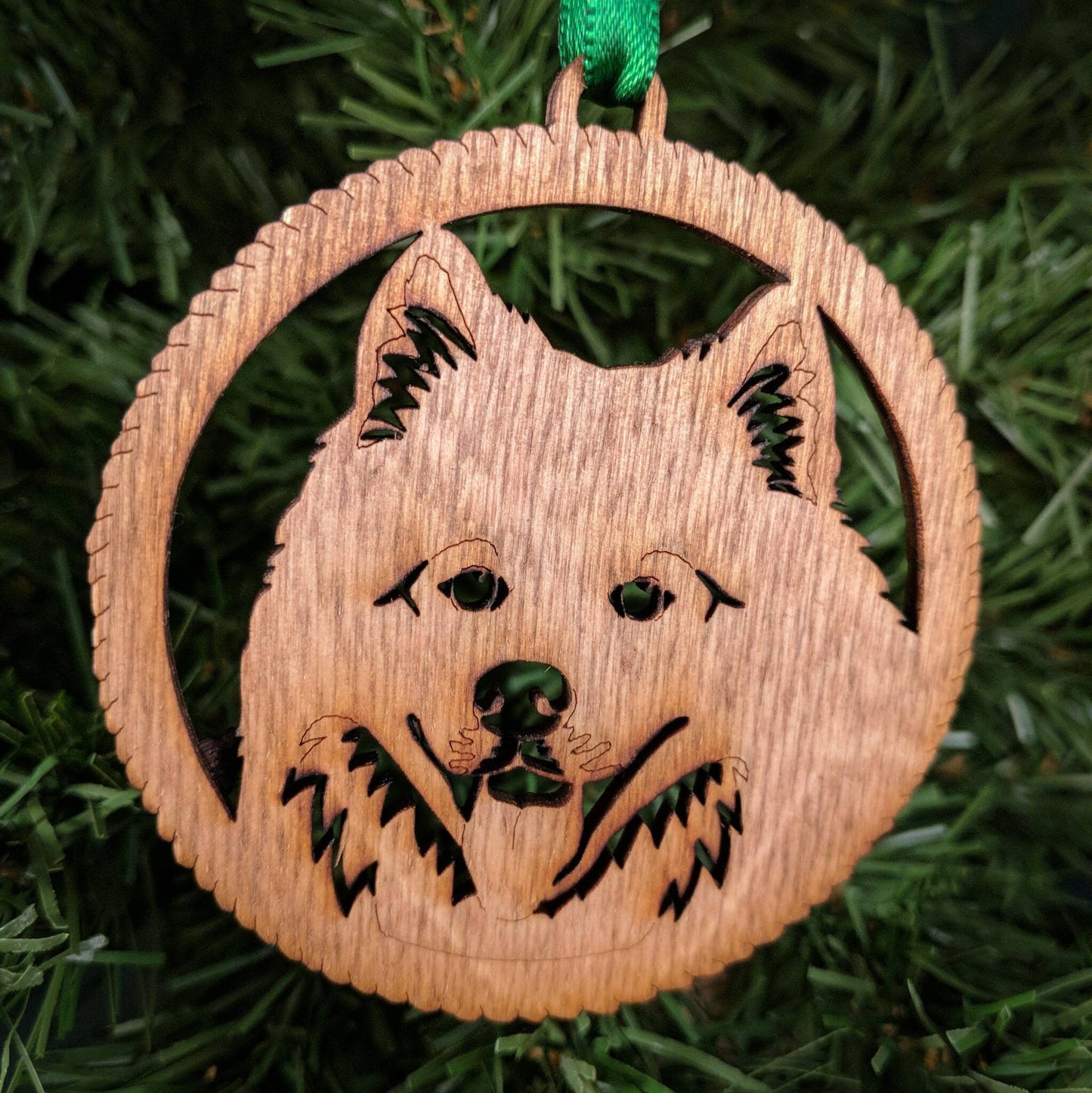 Samoyed Dog Christmas Ornament