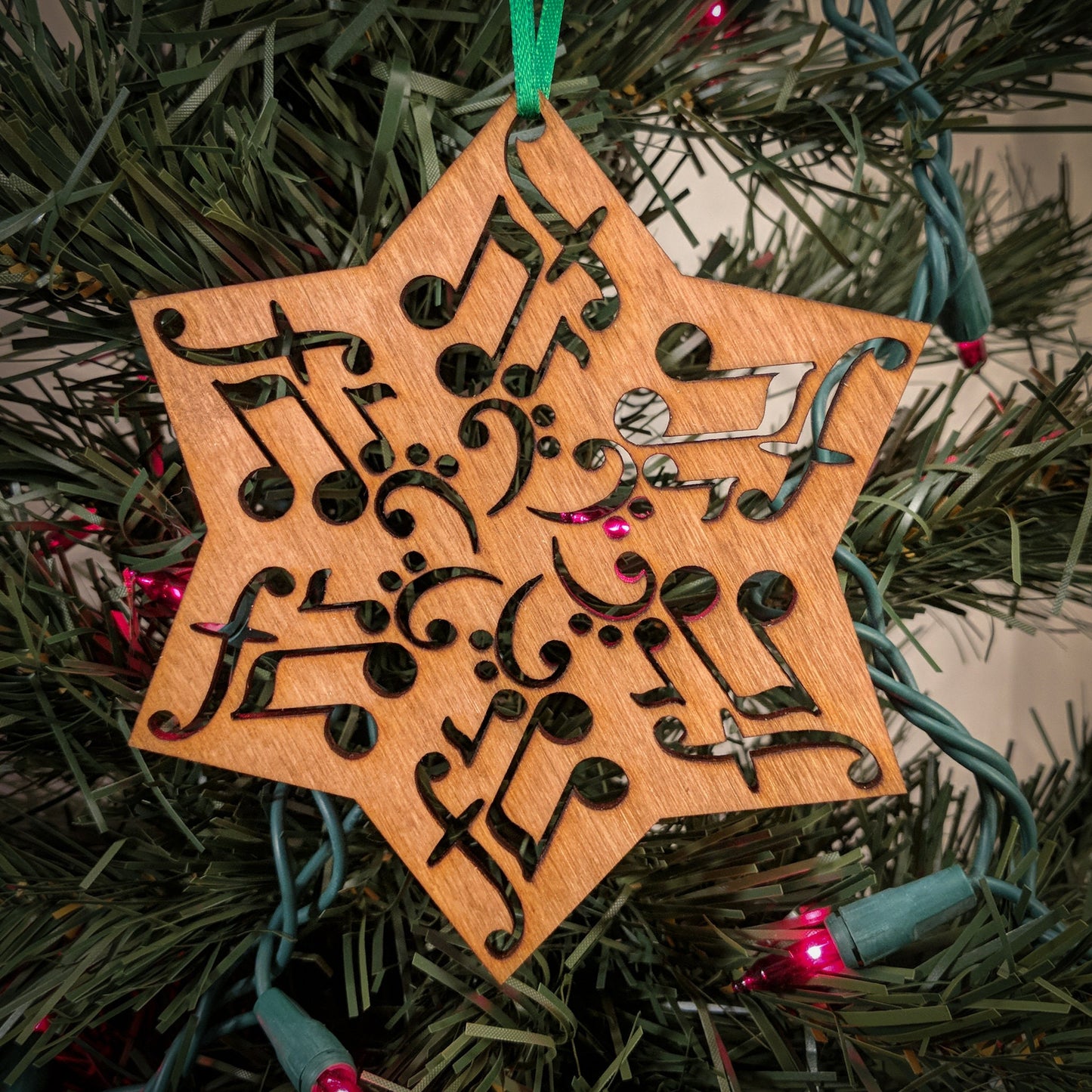 Music Symbols Snowflake Ornament