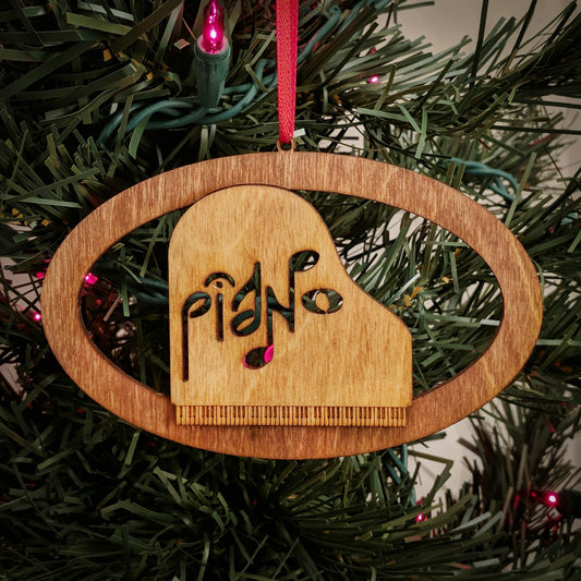 Piano Laser Cut Ornament Gift