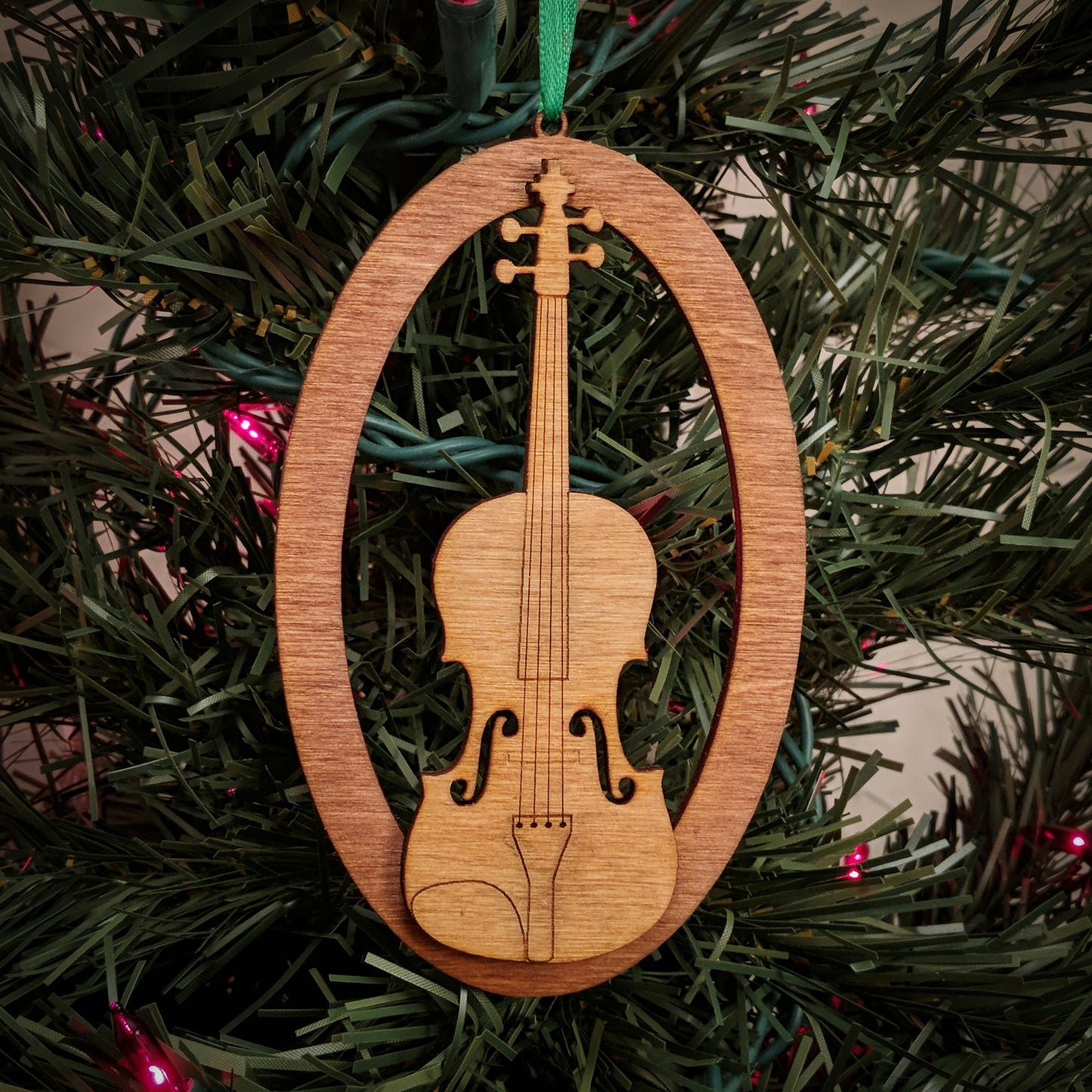 Violin, Viola, Christmas Ornament