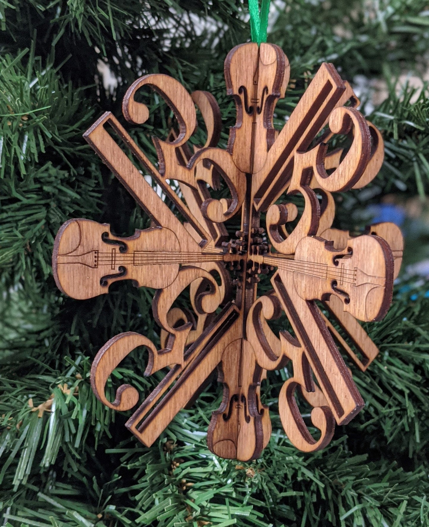 Viola Christmas Ornament 3D