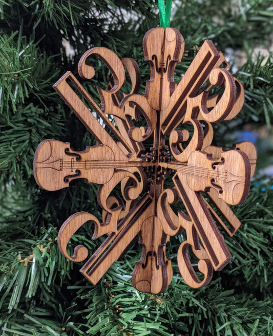 Viola Christmas Ornament 3D