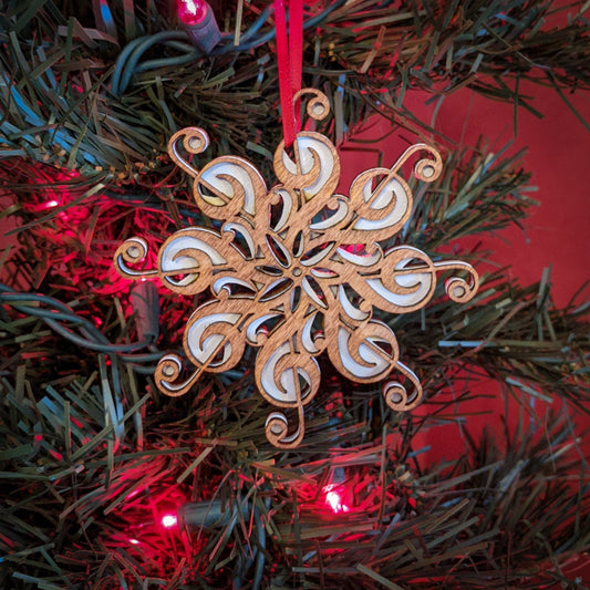 Treble Clef Bass Clef Music Ornament