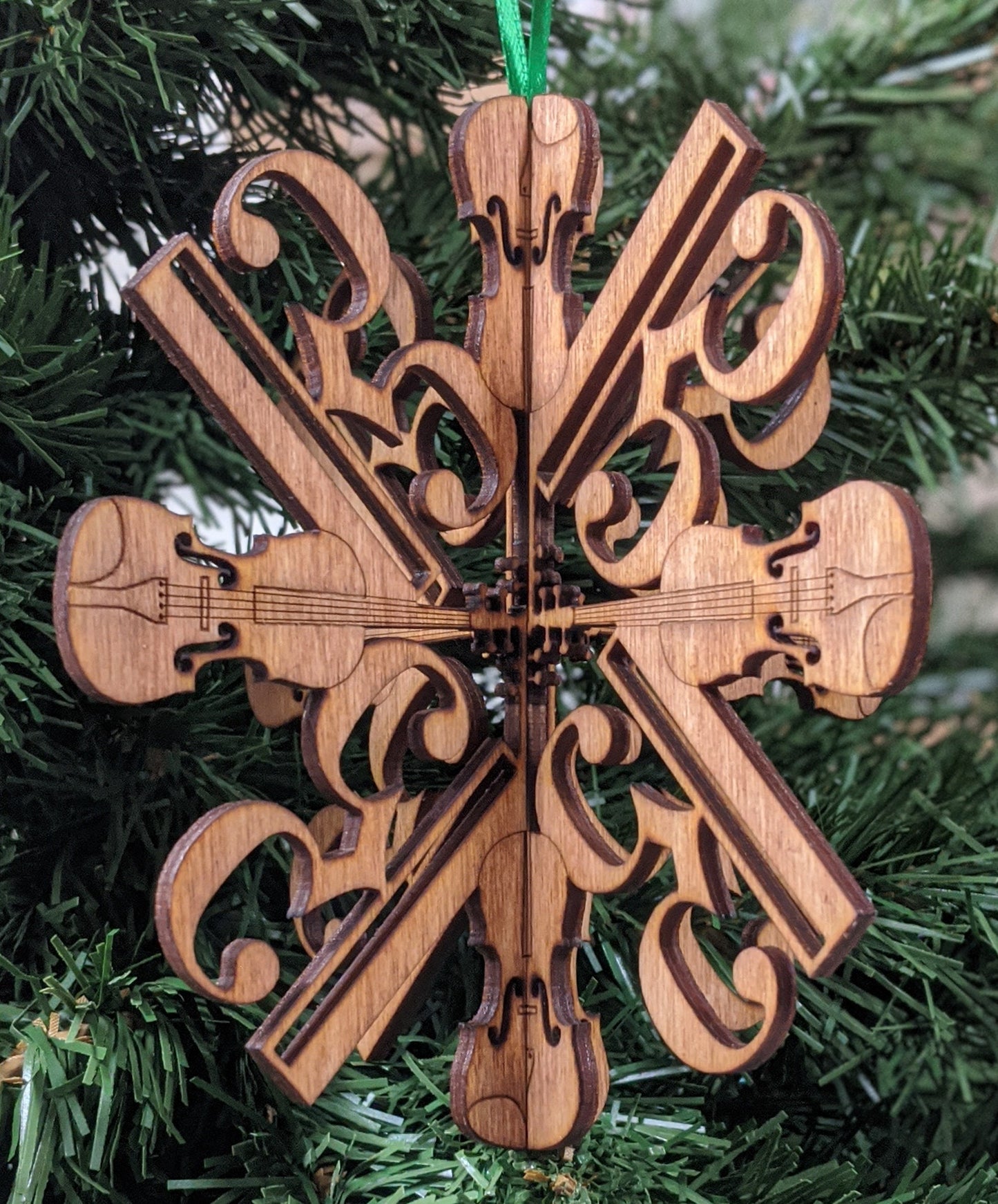 Viola Christmas Ornament 3D