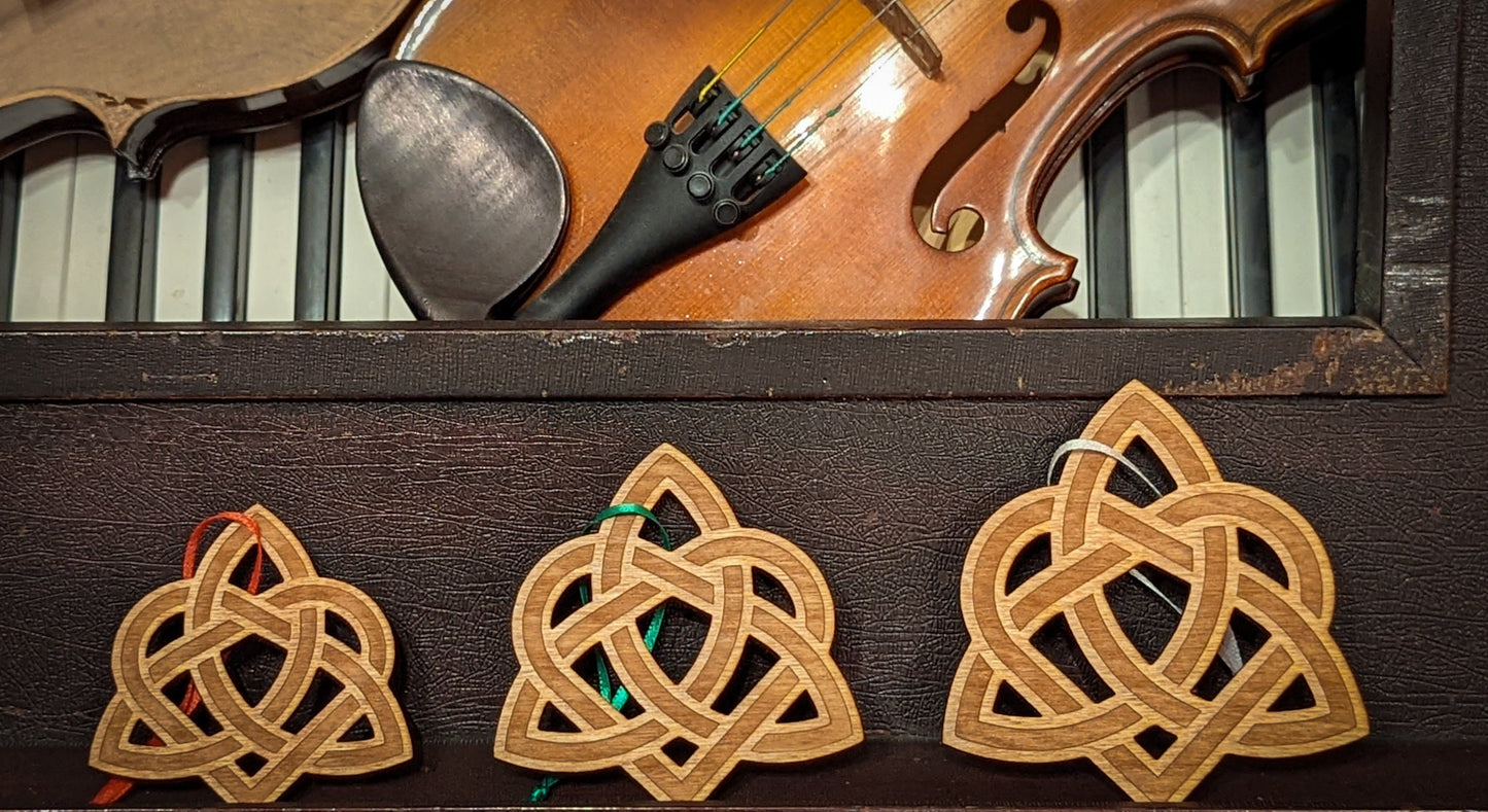 Celtic Trinity Heart Christmas Ornament