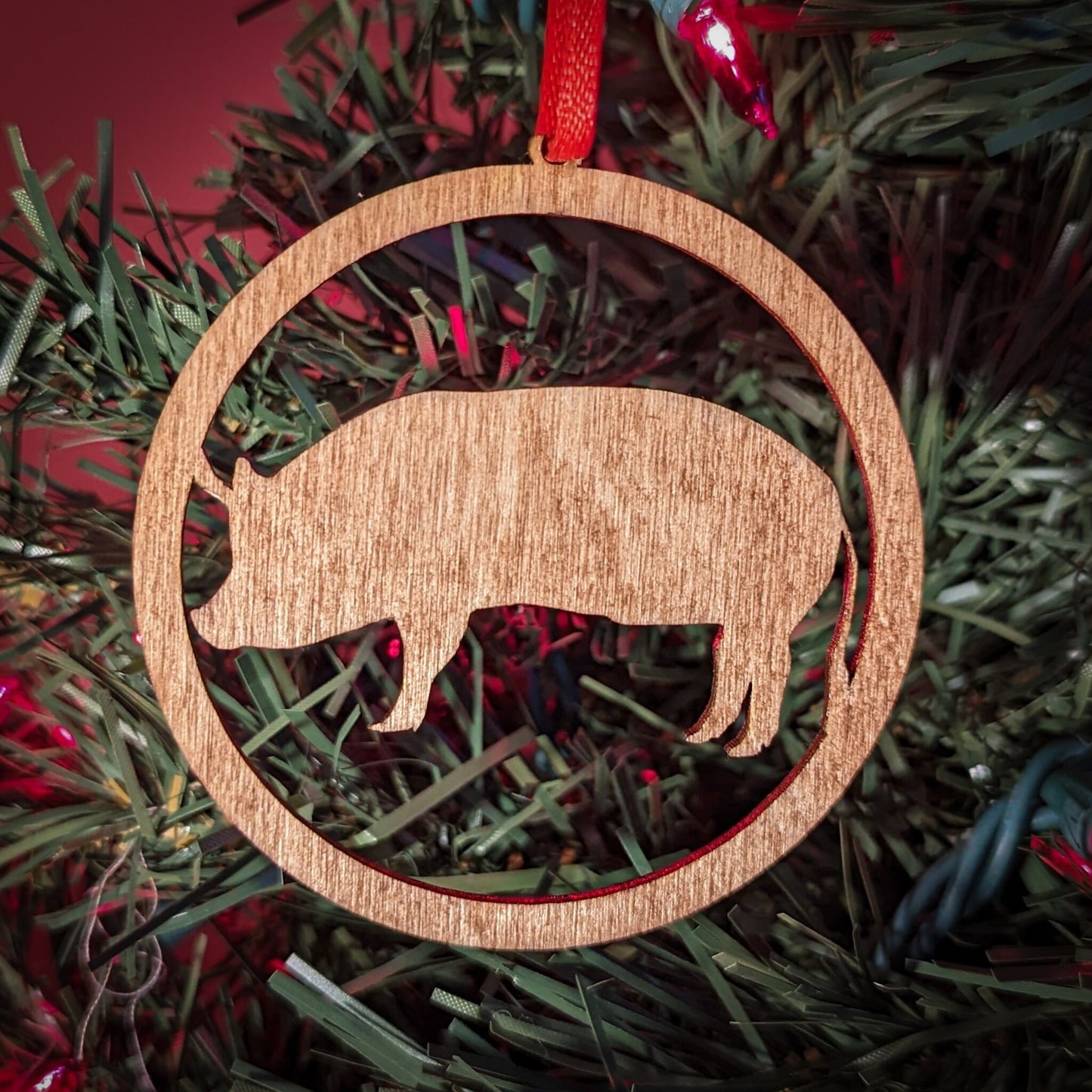 Pig Christmas Ornament