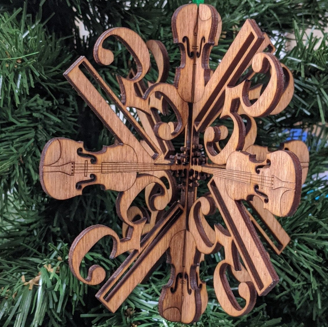 Viola Christmas Ornament 3D