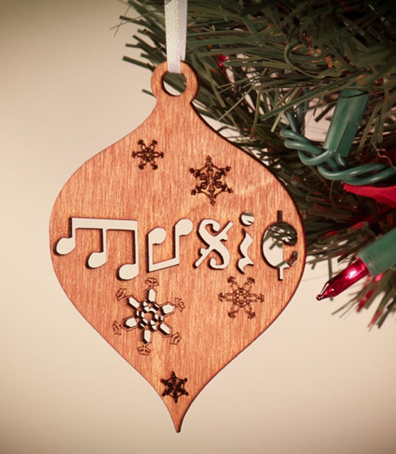 Music Snowflake Christmas Ornament