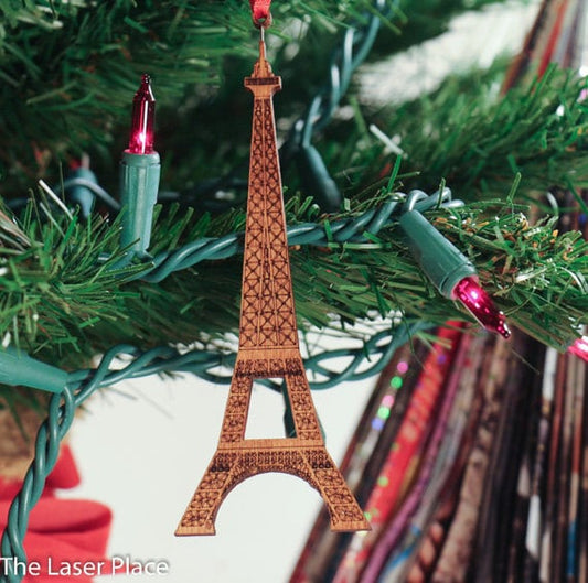 Eiffel Tower Christmas Ornament