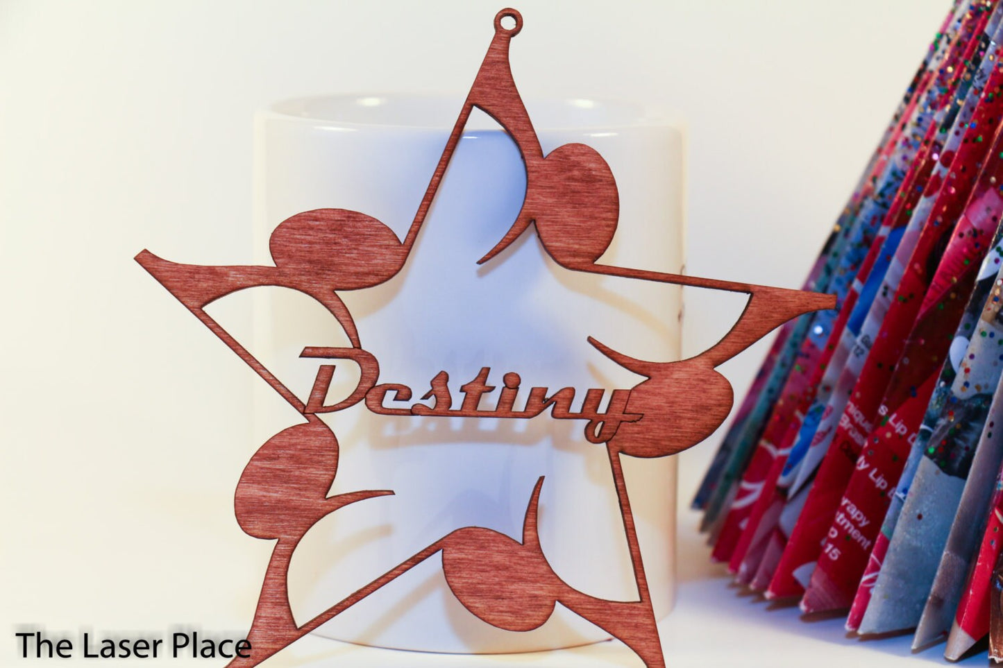 Music Star Wood Christmas Ornament