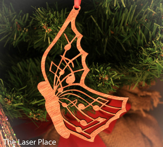 Musical Butterfly Christmas Ornament