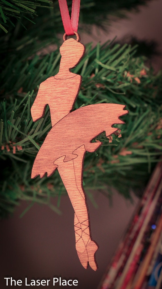 Ballet Dancer Laser Cut Christmas Ornament