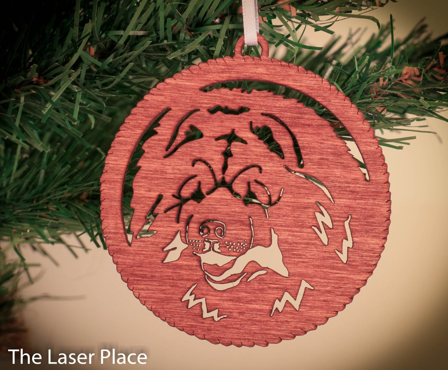 Chow Dog Christmas Ornament
