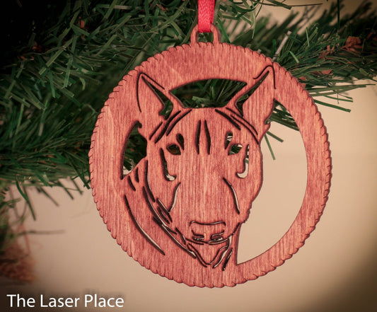 Bull Terrier Christmas Ornament