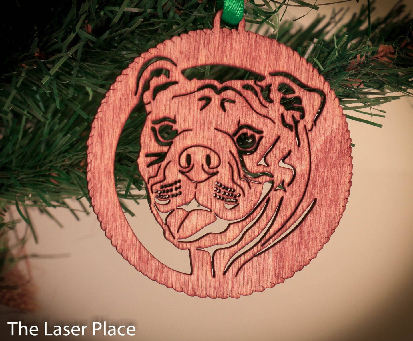 Bulldog Christmas Ornament