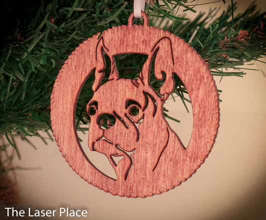 Boston Terrier Christmas Ornament