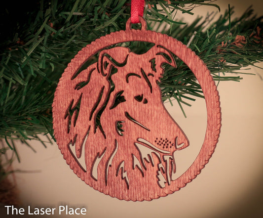 Collie Christmas Ornament