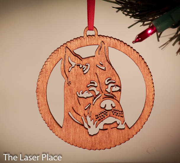 Boxer Christmas Ornament