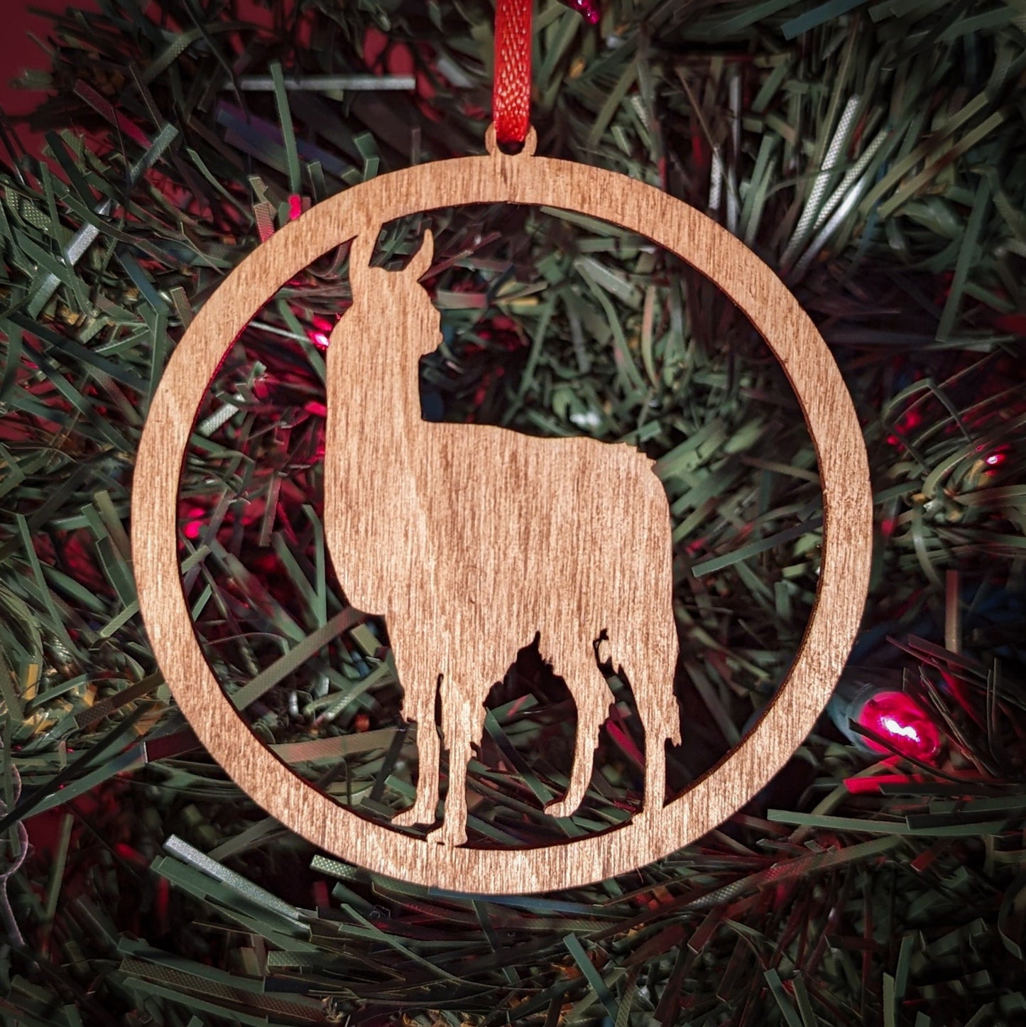 Llama Christmas Ornament