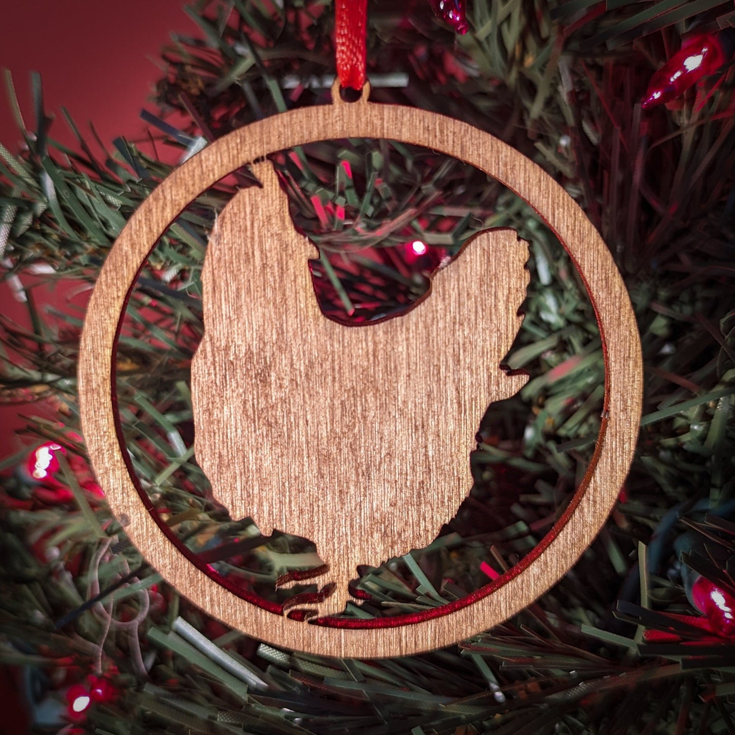 Chicken Christmas Ornament