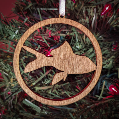 Gold Fish Christmas Ornament